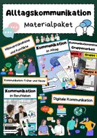 Vorschau - Arbeitsblätter - Alltagskommunikation: Sprache, Körpersprache, Konfliktlösung - Deckblatt