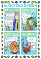 Vorschau - Arbeitsblätter - 6x Basteln für Ostern - Kunst im Frühling Materialpaket - Deckblatt