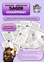Vorschau - Arbeitsblätter - Material-Bundle zum Thema Sagen - Deckblatt