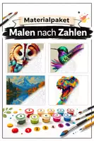 Vorschau - Mal- und Bastelvorlagen - Materialpaket Malen nach Zahlen (375 Malvorlagen) - Deckblatt