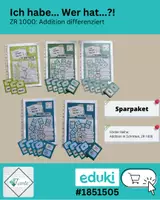 Vorschau - Spiele - Materialpaket: Ich habe… Wer hat… ? Addition ZR1000 (differenziert) - Deckblatt