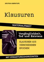 Vorschau - Arbeitsblätter - Materialpaket: Vergänglichkeit & Tod (Vanitas-Motiv) – 4 Klausuren inkl. EWH - Deckblatt
