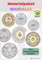 Vorschau - Mal- und Bastelvorlagen - Materialpaket Mandalas - Deckblatt