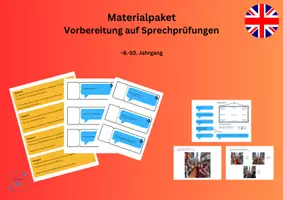 Vorschau - Arbeitsblätter - Materialpaket - Vorbereitung auf Sprechprüfungen 8.-10. Klasse - Deckblatt