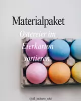 Vorschau - Stationenlernen - Materialpaket Ostereier sortieren - Deckblatt