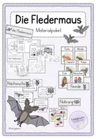 Vorschau - Arbeitsblätter - Materialpaket: Fledermaus (Klasse 1/2) Lapbook + Tafelmaterial - Deckblatt