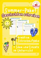 Vorschau - Arbeitsblätter - Kreatives Schreiben mit Wörterbox - Sommer-Bundle - Deckblatt