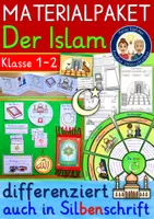 Vorschau - Stundenentwürfe - Islam Klasse 1 und 2 MATERIALPAKET Grundschule Religion Ethik - Deckblatt