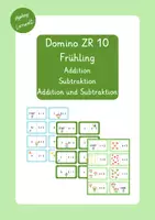 Vorschau - Spiele - Materialpaket: Domino ZR 10 (Frühling) - Deckblatt