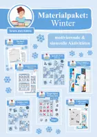 Vorschau - Arbeitsblätter - Wachsendes Materialpaket: Winter - Deckblatt