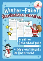 Vorschau - Arbeitsblätter - Kreatives Schreiben mit Wörterbox - Winter-Bundle - Deckblatt