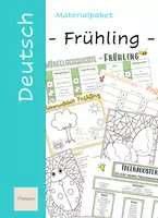 Vorschau - Arbeitsblätter - Materialpaket - Frühling - Deckblatt