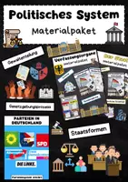 Vorschau - Stundenentwürfe - Politisches System Materialpaket: Demokratie, Staat und Mitbestimmung - Deckblatt