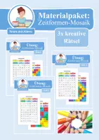 Vorschau - Arbeitsblätter - Materialpaket: Zeitformen-Mosaik - Deckblatt