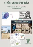 Vorschau - Spiele - Großes Genetik-Bundle: 9 Materialien für abwechslungsreichen Biologieunterricht - Deckblatt
