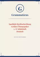 Vorschau - Unterrichtsreihen - Spotlight Rechtschreibung – Komplett‑Bundle Alle 4 Teile | Systematisch üben von der Grundstufe bis zur Vertiefung - Deckblatt
