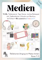 Vorschau - Arbeitsblätter - Großes Paket Medienkompetenz Kl. 1/2: altersgemäße ABs und vielseitige Aufgabenformate - Deckblatt