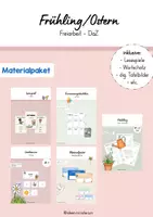 Vorschau - Arbeitsblätter - Frühling/Ostern - Materialpaket - Deckblatt