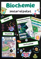 Vorschau - Arbeitsblätter - Biochemie Materialpaket: Zellatmung, Proteinbiosynthese, Genetik, DNA, Enzyme & Stoffwechsel - Deckblatt
