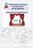 Vorschau - Arbeitsblätter - Materialpaket - Die Zauberflöte (Analyse der Arien) - Oberstufe - Deckblatt