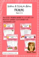 Vorschau - Arbeitsblätter - Deutsch-Bundle Frühling – Leseverstehen, Rechtschreiben & Kreatives Schreiben mit Aufgaben & Lösungen (Klasse 2, 3, 4) - Deckblatt