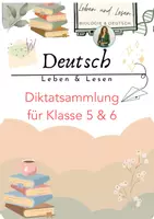 Vorschau - Arbeitsblätter - Materialpaket Diktate - Deckblatt