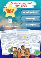 Vorschau - Arbeitsblätter - Orientierung auf der Erde - Gesamte Einheit (Arbeitsblätter, Filme & Präsentationen) - Deckblatt