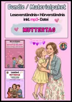 Vorschau - Arbeitsblätter - Materialpaket / Bundle Muttertag - Lese- & Hörverständnis inkl. mp3-Datei - Deckblatt