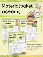 Vorschau - Arbeitsblätter - Materialpaket: Ostern - Lesen, malen, schreiben - Klasse 1 bis 4 - Deckblatt