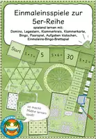 Vorschau - Spiele - Einmaleinsspiele zur 5er-Reihe *MATERIALPAKET* - Deckblatt