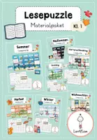 Vorschau - Mal- und Bastelvorlagen - Lesetraining DAZ | Bundle - Deckblatt