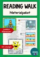 Vorschau - Arbeitsblätter - Materialpaket Reading Walk - Deckblatt