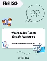 Vorschau - Poster - Wachsendes Materialpaket: English Auxiliaries - Deckblatt