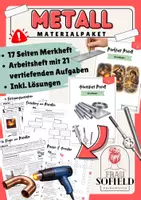 Vorschau - Unterrichtsreihen - Materialpaket Metall - Grundlagen - Fertigungsverfahren - Metallbearbeitung - Deckblatt