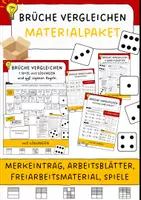 Vorschau - Arbeitsblätter - Materialpaket: Brüche vergleichen - Deckblatt