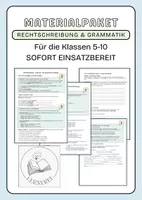 Vorschau - Arbeitsblätter - Grammatik & Rechtschreibung kompakt – Das große Deutsch-Materialpaket für Klasse 5–10 WEITERWACHSEND - Deckblatt