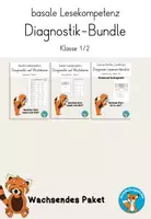Vorschau - Arbeitsblätter - Basale Lesekompetenz Diagnostik wachsendes Materialpaket - Deckblatt