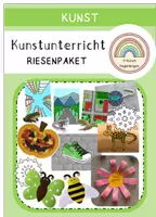 Vorschau - Stundenentwürfe - Kunstunterricht - Riesenpaket (1.-4. Klasse) - Deckblatt