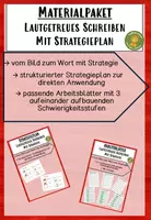 Vorschau - Arbeitsblätter - Materialpaket lautgetreues Schreiben mit Strategieplan - Deckblatt