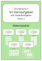 Vorschau - Spiele - Materialpaket Kernaufgaben und Quadrataufgaben (Übungsspiele) - Deckblatt