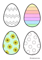 Vorschau - Mal- und Bastelvorlagen - Oster-Materialpaket: Arbeitsblätter mit Oster-Motiven 🐰 - Deckblatt