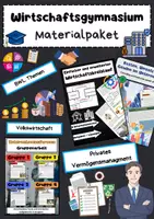 Vorschau - Stundenentwürfe - Wirtschaftsgymnasium Materialpaket: BWL, VWL, Marketing, Rechnungswesen, Abiturvorbereitung - Deckblatt