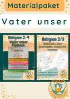 Vorschau - Arbeitsblätter - Materialpaket Vater Unser Gebet beten - Deckblatt