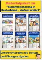 Vorschau - Arbeitsblätter - Materialpaket: Sozialversicherung in Deutschland – einfach erklärt - Deckblatt