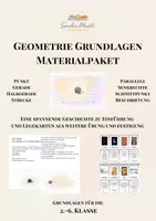 Vorschau - Bildkarten - Materialpaket - Geometrie Grundlagen - Strecke, Halbgerade, Gerade, usw. - Deckblatt