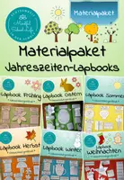 Vorschau - Mal- und Bastelvorlagen - Materialpaket Lapbooks: Die vier Jahreszeiten (+ Weihnachten und Ostern) - Deckblatt