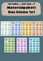 Vorschau - Stationenlernen - Ich habe, wer hat? – Das kleine Einmaleins komplett | 1x1 Spiele Paket (alle Reihen 1–10) - Deckblatt