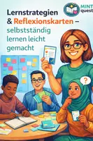 Vorschau - Fördermaterial/Inklusion - Lernstrategien & Reflexionskarten – 2-in-1 Material für effektives Lernen - Deckblatt