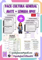 Vista previa - Hojas de trabajo - PACK CULTURA GENERAL OPOS MADRID 📖 y 🧮 - Portada