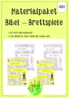 Vorschau - Mal- und Bastelvorlagen - Materialpaket - Bibel Brettspiele - Vertretungsstunden - Deckblatt